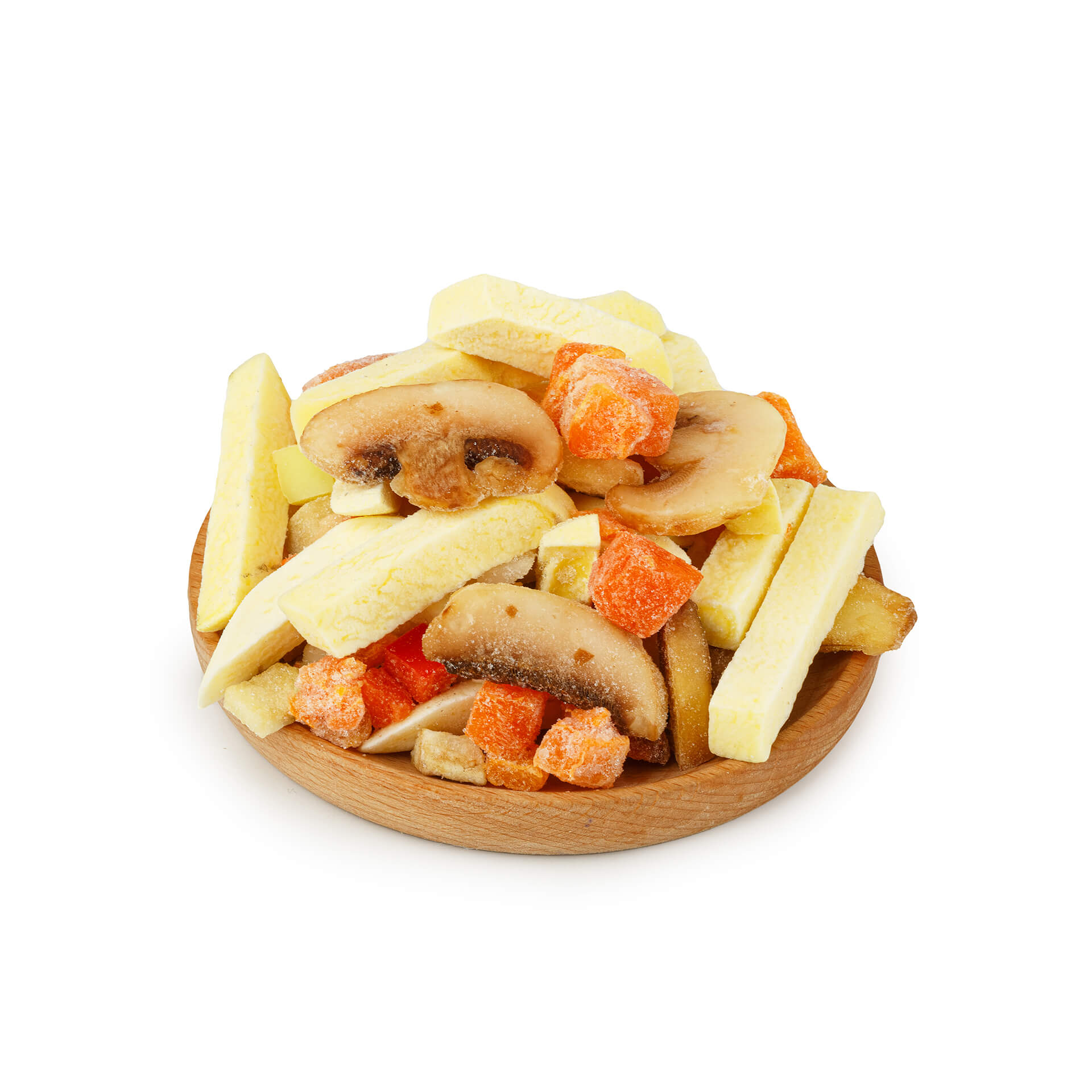 Быстрозамороженная овощная смесь для жарки с картофелем и грибами 10 кг 8698LED, общий вид, купить оптом с доставкой по москве и московской области, недорого, низкая цена