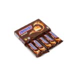 Мороженое молочное с карамелью и арахисом в глазури "Сникерс" батончик Snickers 45,6 г 9077LED, этикетка, купить оптом с доставкой по москве и московской области, недорого, низкая цена